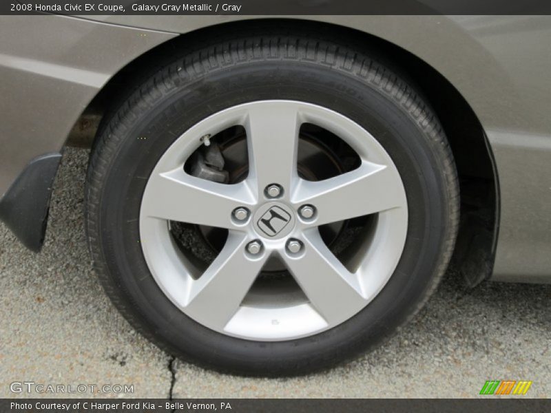 Galaxy Gray Metallic / Gray 2008 Honda Civic EX Coupe