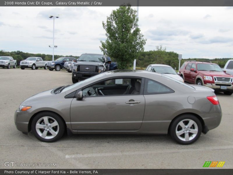 Galaxy Gray Metallic / Gray 2008 Honda Civic EX Coupe