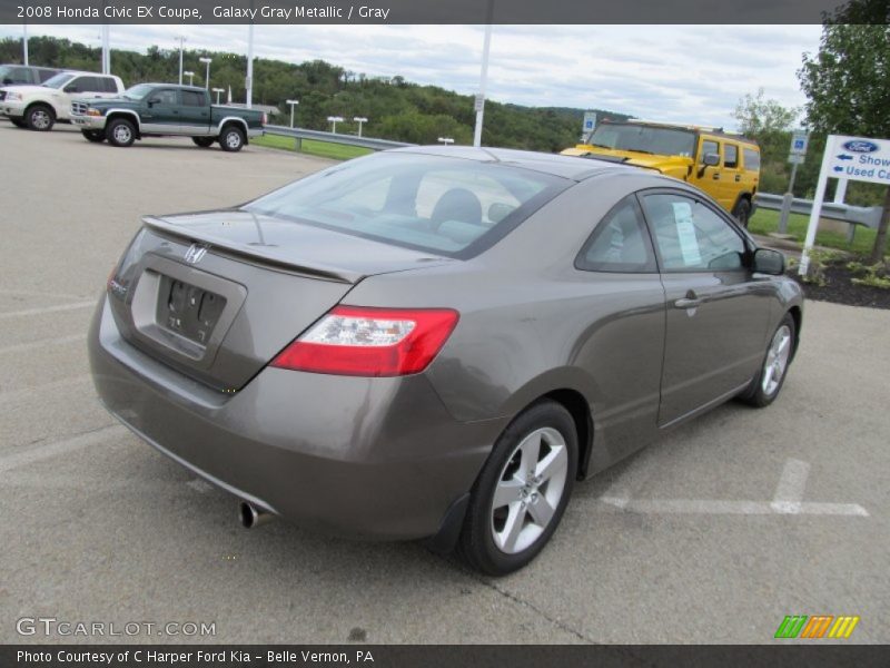 Galaxy Gray Metallic / Gray 2008 Honda Civic EX Coupe
