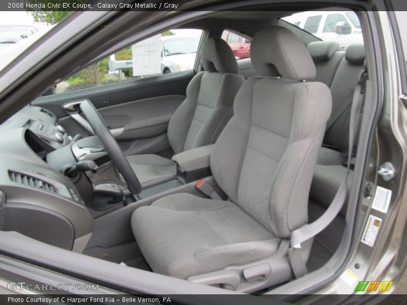 Galaxy Gray Metallic / Gray 2008 Honda Civic EX Coupe