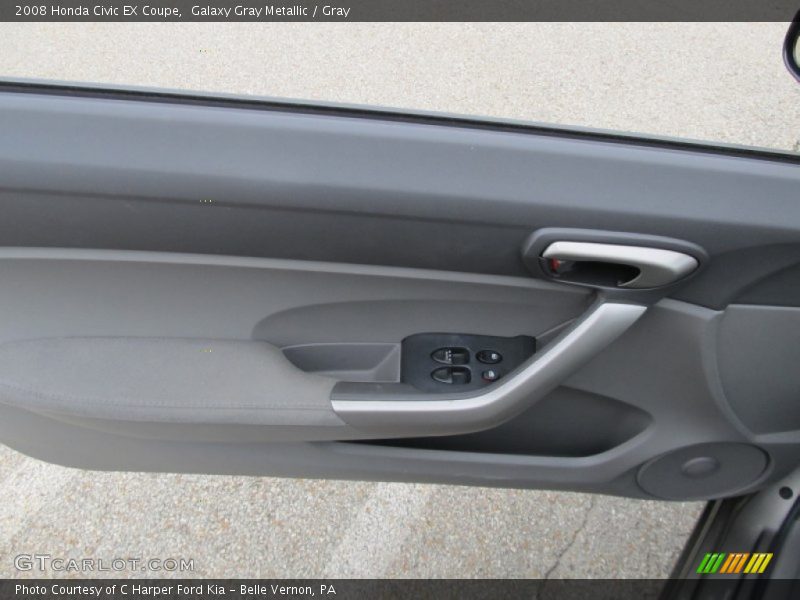 Galaxy Gray Metallic / Gray 2008 Honda Civic EX Coupe