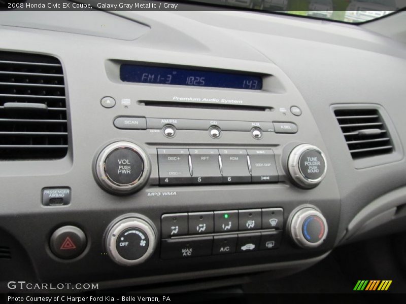 Galaxy Gray Metallic / Gray 2008 Honda Civic EX Coupe