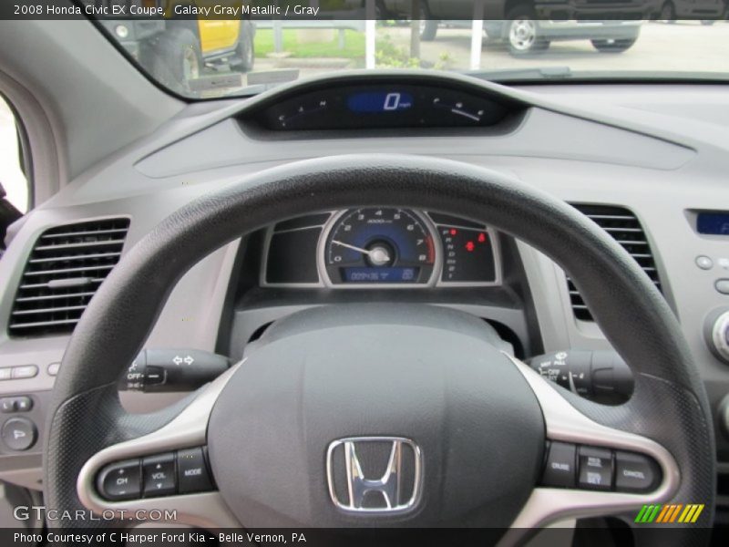 Galaxy Gray Metallic / Gray 2008 Honda Civic EX Coupe