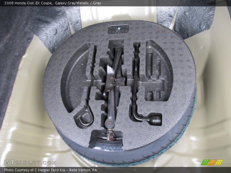 Galaxy Gray Metallic / Gray 2008 Honda Civic EX Coupe