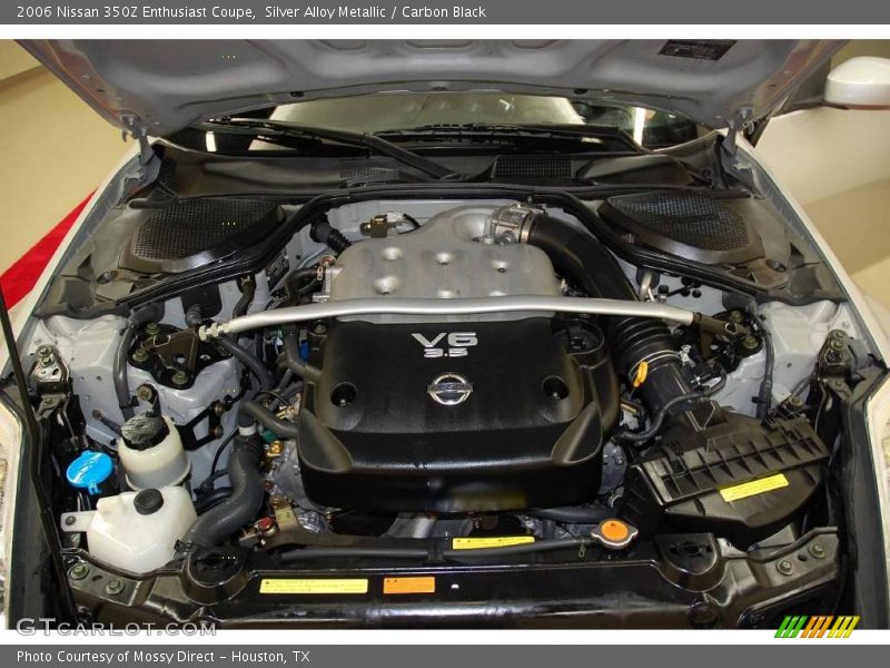 Silver Alloy Metallic / Carbon Black 2006 Nissan 350Z Enthusiast Coupe