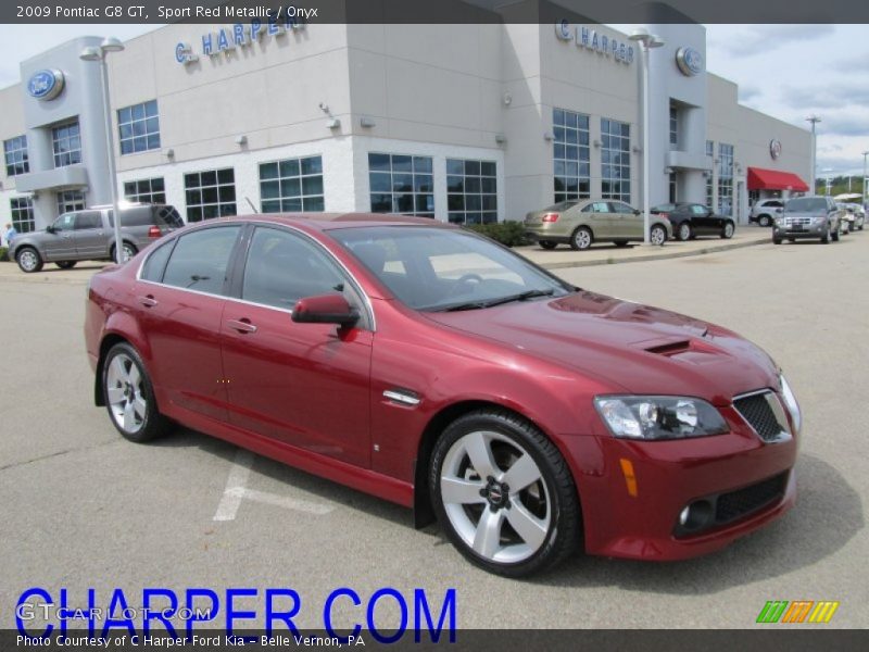 Sport Red Metallic / Onyx 2009 Pontiac G8 GT