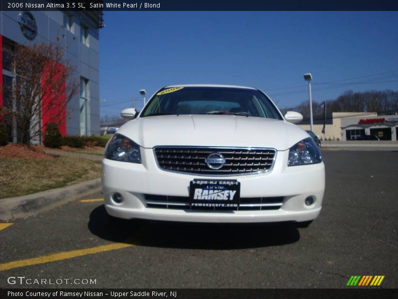 Satin White Pearl / Blond 2006 Nissan Altima 3.5 SL
