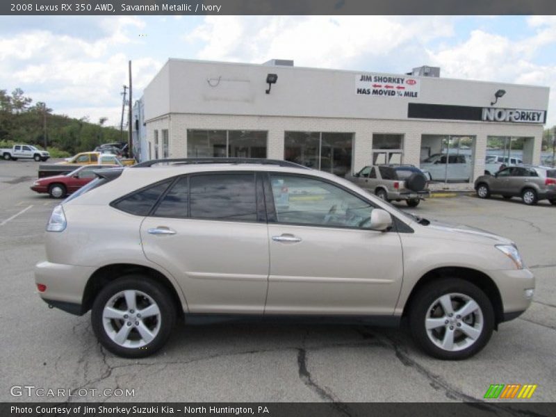 Savannah Metallic / Ivory 2008 Lexus RX 350 AWD