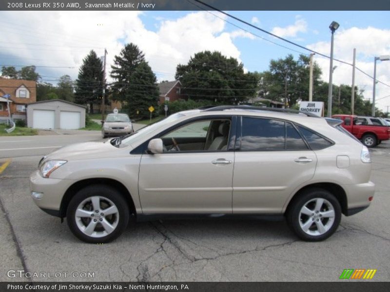 Savannah Metallic / Ivory 2008 Lexus RX 350 AWD