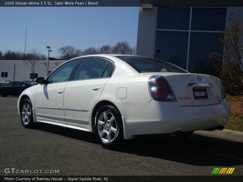Satin White Pearl / Blond 2006 Nissan Altima 3.5 SL