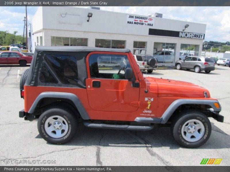 Impact Orange / Dark Slate Gray 2006 Jeep Wrangler X 4x4