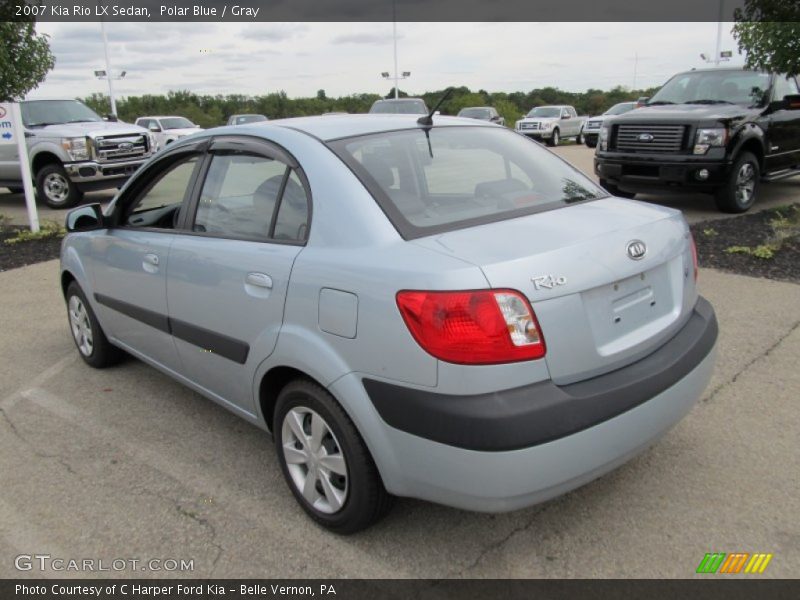 Polar Blue / Gray 2007 Kia Rio LX Sedan