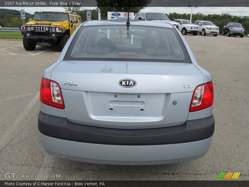 Polar Blue / Gray 2007 Kia Rio LX Sedan
