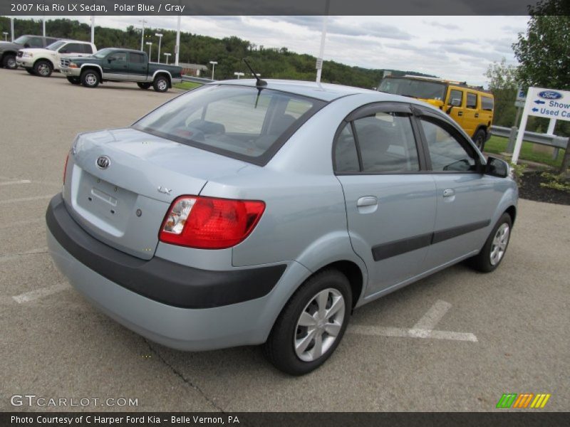 Polar Blue / Gray 2007 Kia Rio LX Sedan