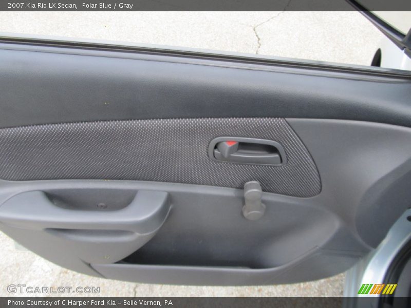 Polar Blue / Gray 2007 Kia Rio LX Sedan