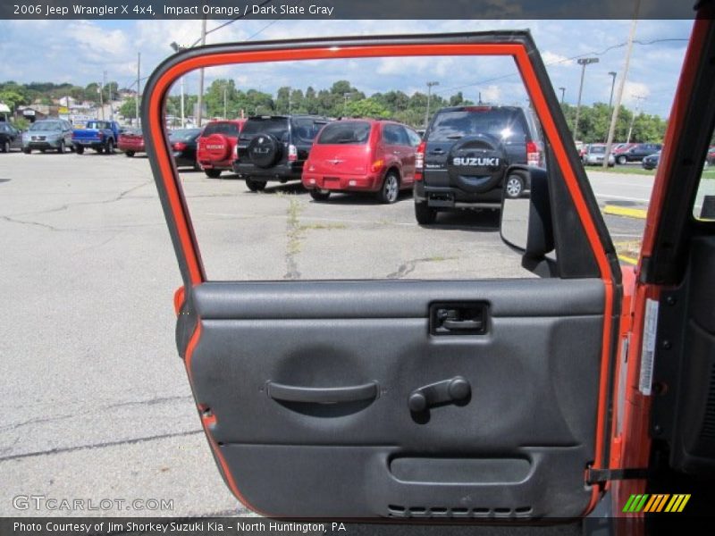 Impact Orange / Dark Slate Gray 2006 Jeep Wrangler X 4x4