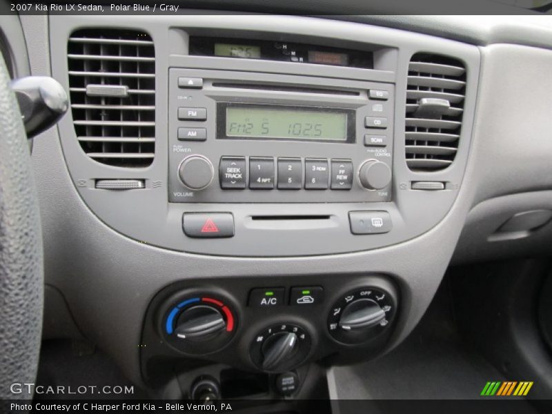 Polar Blue / Gray 2007 Kia Rio LX Sedan