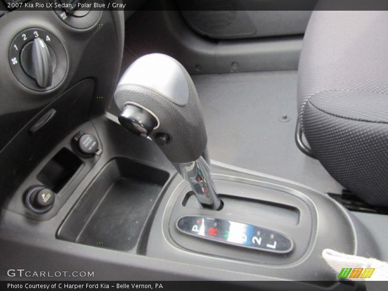 Polar Blue / Gray 2007 Kia Rio LX Sedan