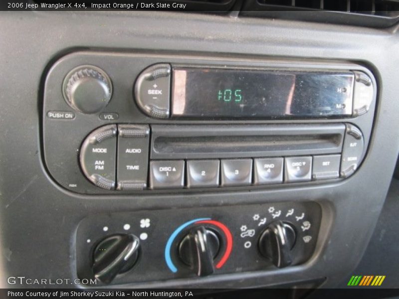 Impact Orange / Dark Slate Gray 2006 Jeep Wrangler X 4x4