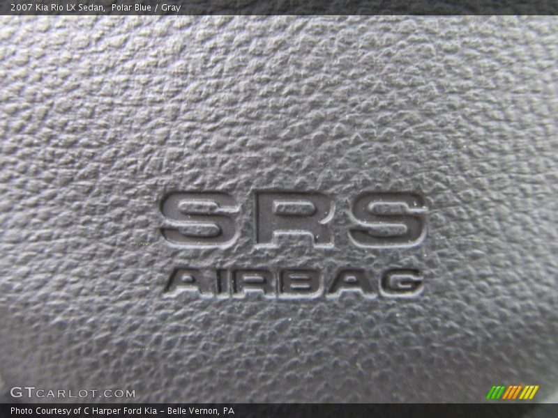 Polar Blue / Gray 2007 Kia Rio LX Sedan