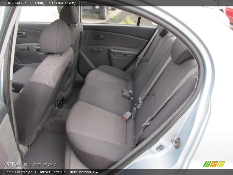 Polar Blue / Gray 2007 Kia Rio LX Sedan