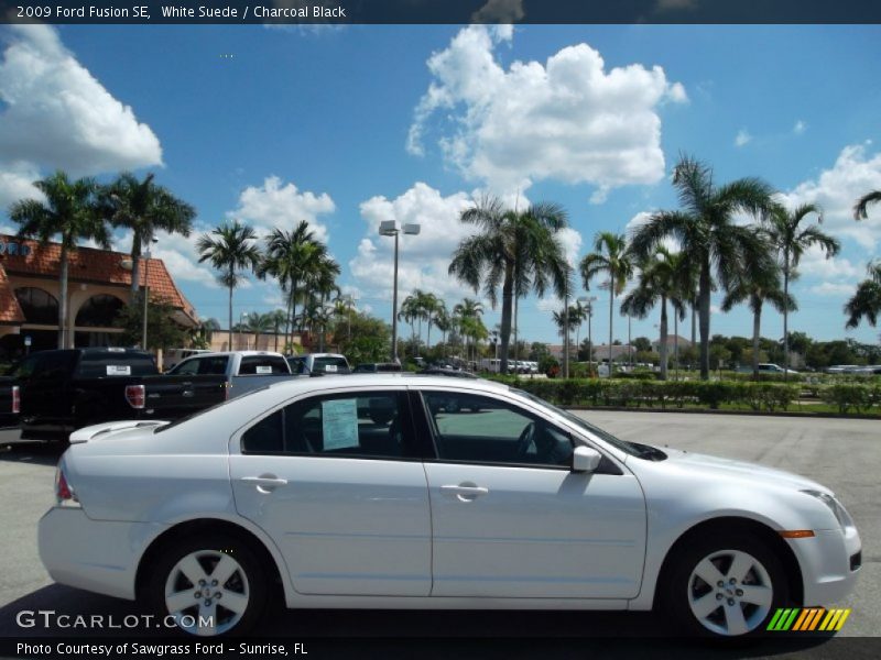 White Suede / Charcoal Black 2009 Ford Fusion SE