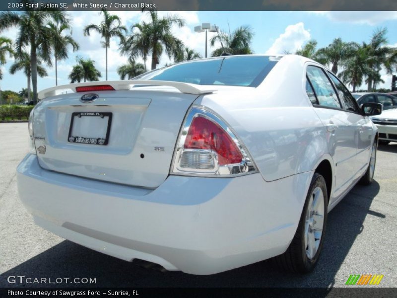 White Suede / Charcoal Black 2009 Ford Fusion SE