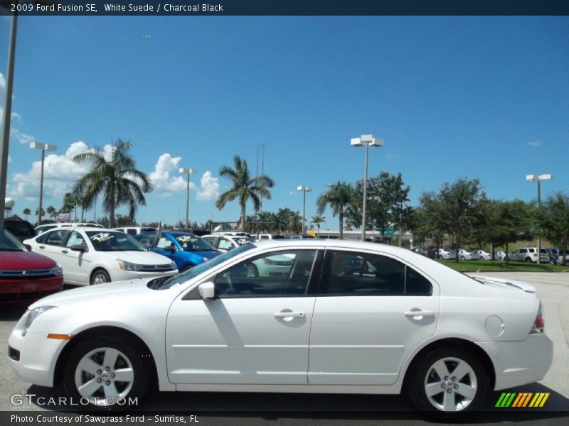 White Suede / Charcoal Black 2009 Ford Fusion SE