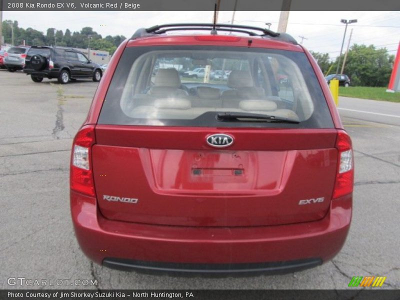 Volcanic Red / Beige 2008 Kia Rondo EX V6