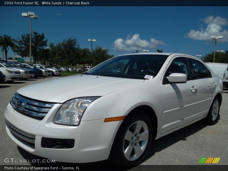White Suede / Charcoal Black 2009 Ford Fusion SE