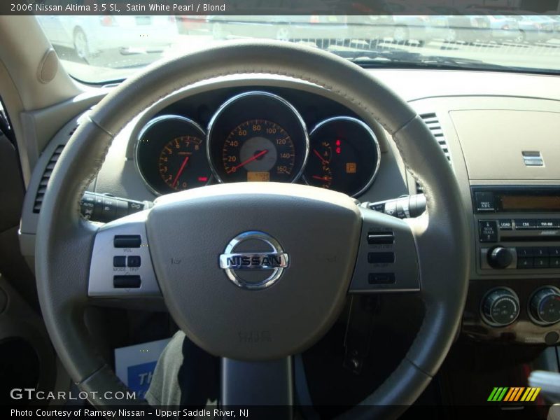 Satin White Pearl / Blond 2006 Nissan Altima 3.5 SL
