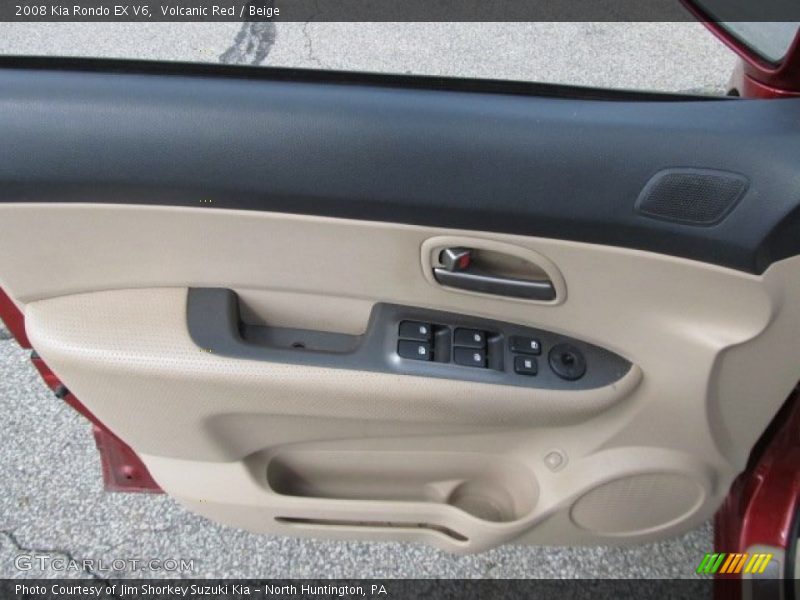 Volcanic Red / Beige 2008 Kia Rondo EX V6