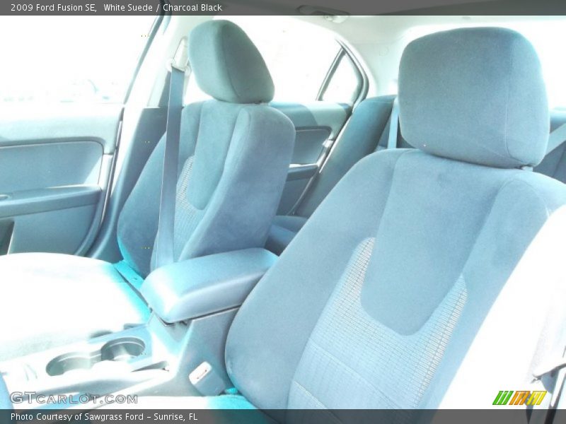 White Suede / Charcoal Black 2009 Ford Fusion SE