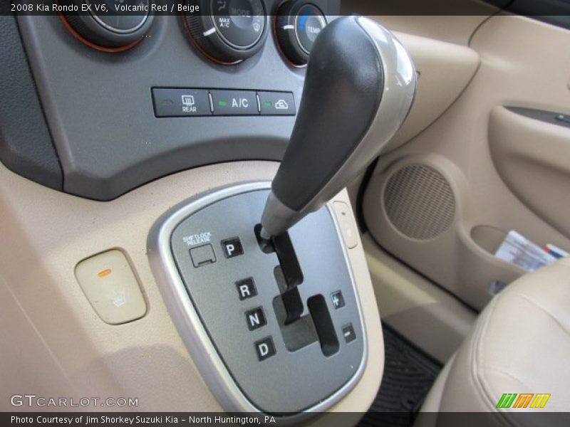 Volcanic Red / Beige 2008 Kia Rondo EX V6