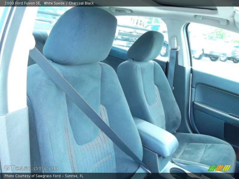 White Suede / Charcoal Black 2009 Ford Fusion SE