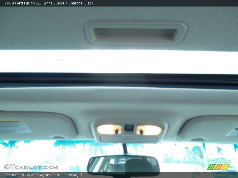 White Suede / Charcoal Black 2009 Ford Fusion SE