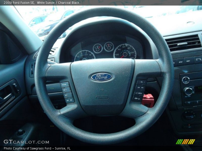 White Suede / Charcoal Black 2009 Ford Fusion SE