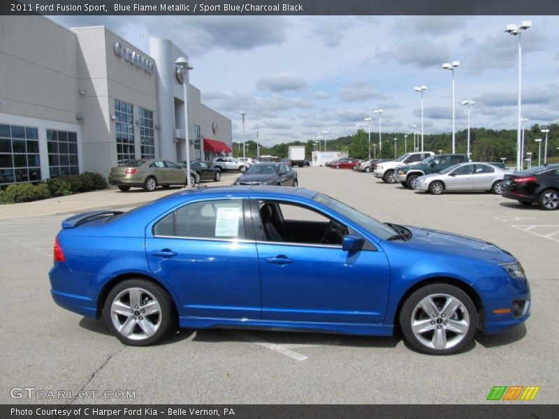 Blue Flame Metallic / Sport Blue/Charcoal Black 2011 Ford Fusion Sport
