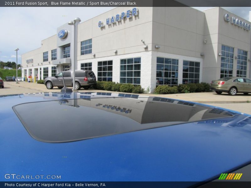 Blue Flame Metallic / Sport Blue/Charcoal Black 2011 Ford Fusion Sport