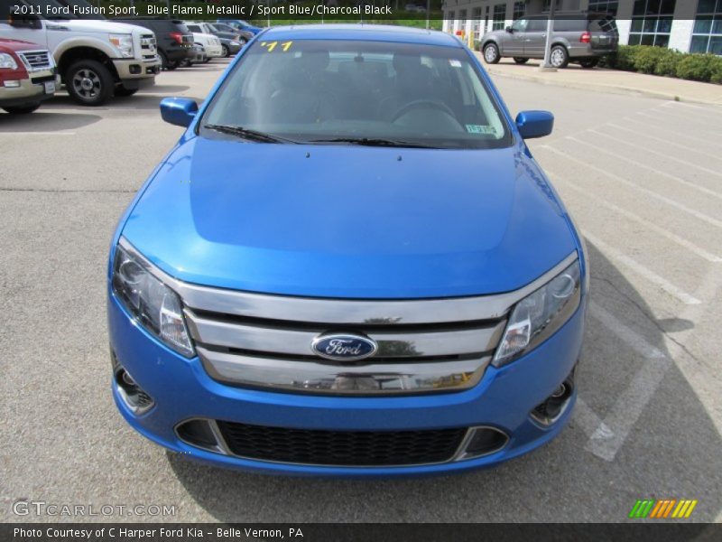 Blue Flame Metallic / Sport Blue/Charcoal Black 2011 Ford Fusion Sport