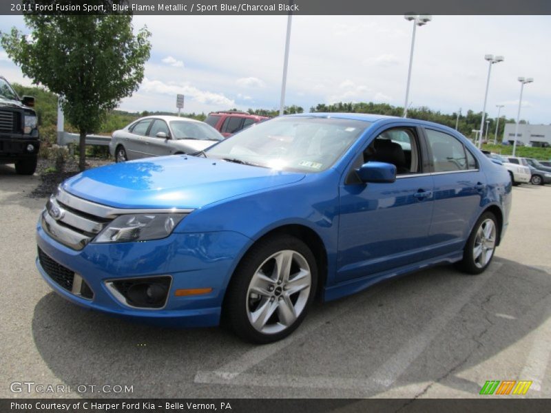 Blue Flame Metallic / Sport Blue/Charcoal Black 2011 Ford Fusion Sport