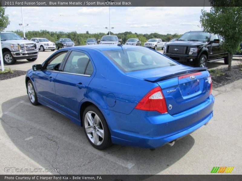 Blue Flame Metallic / Sport Blue/Charcoal Black 2011 Ford Fusion Sport