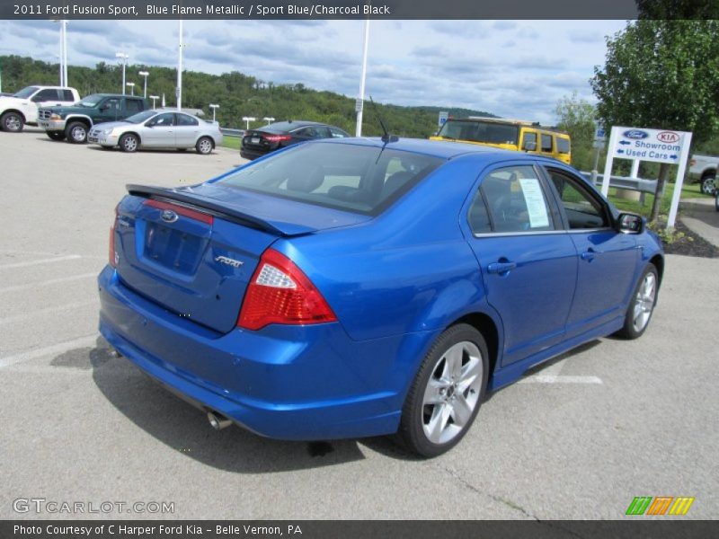 Blue Flame Metallic / Sport Blue/Charcoal Black 2011 Ford Fusion Sport