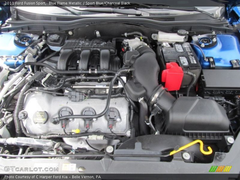 Blue Flame Metallic / Sport Blue/Charcoal Black 2011 Ford Fusion Sport