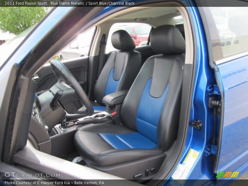 Blue Flame Metallic / Sport Blue/Charcoal Black 2011 Ford Fusion Sport