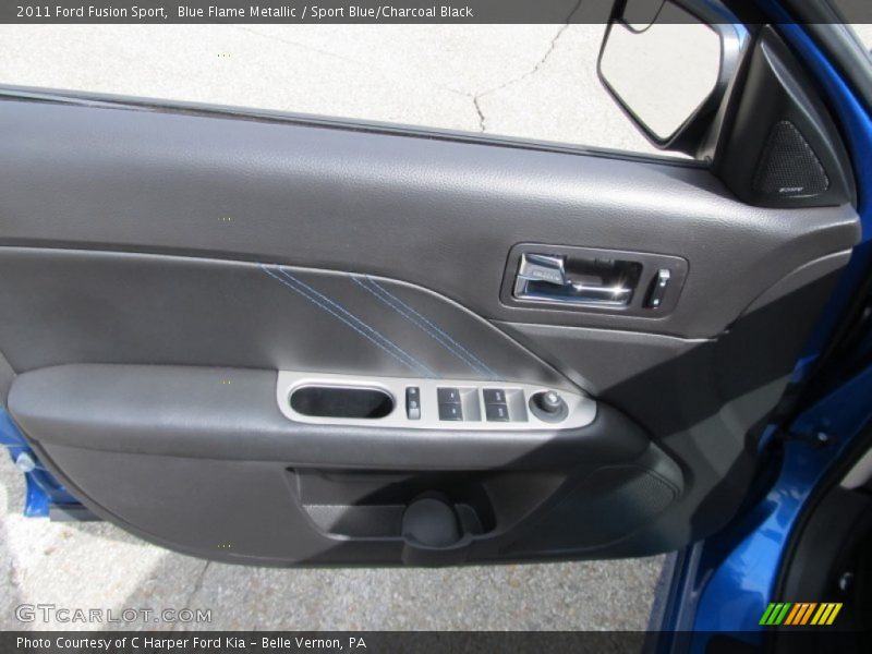 Blue Flame Metallic / Sport Blue/Charcoal Black 2011 Ford Fusion Sport