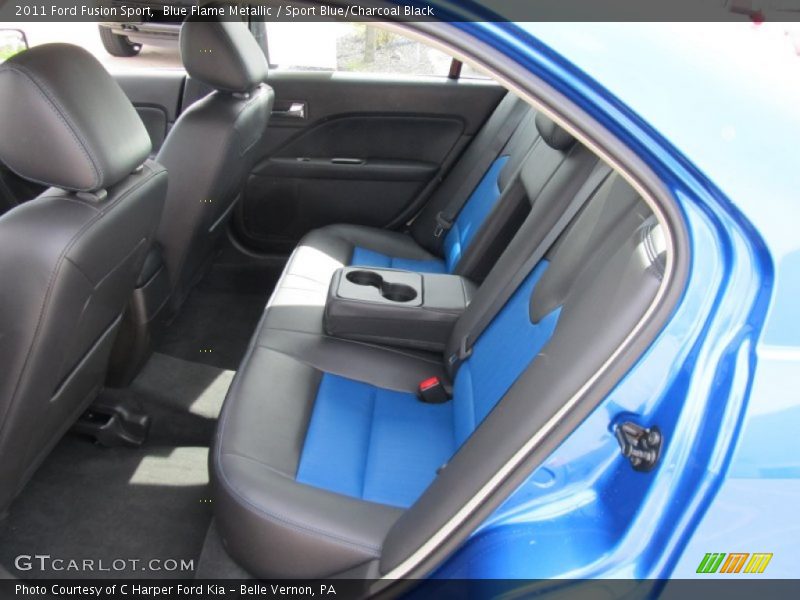 Blue Flame Metallic / Sport Blue/Charcoal Black 2011 Ford Fusion Sport