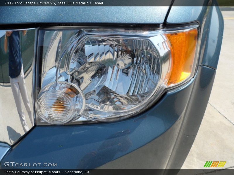 Steel Blue Metallic / Camel 2012 Ford Escape Limited V6