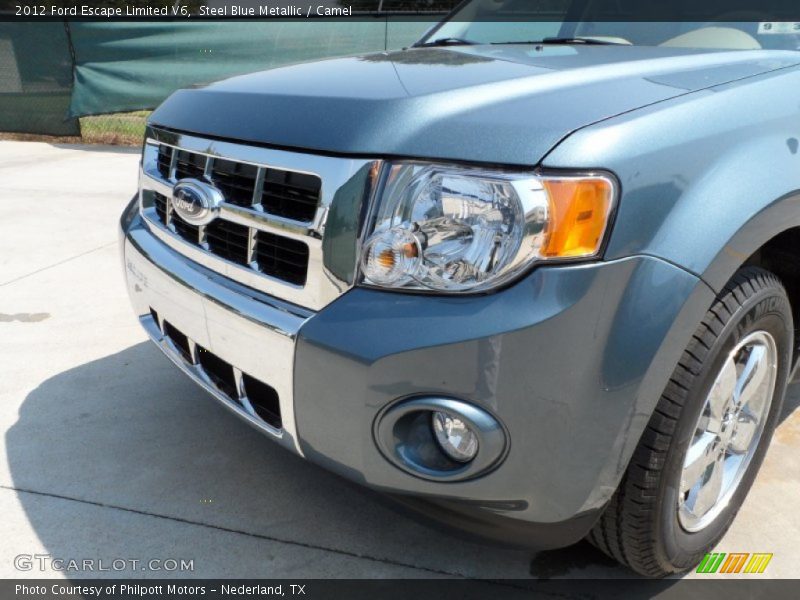 Steel Blue Metallic / Camel 2012 Ford Escape Limited V6