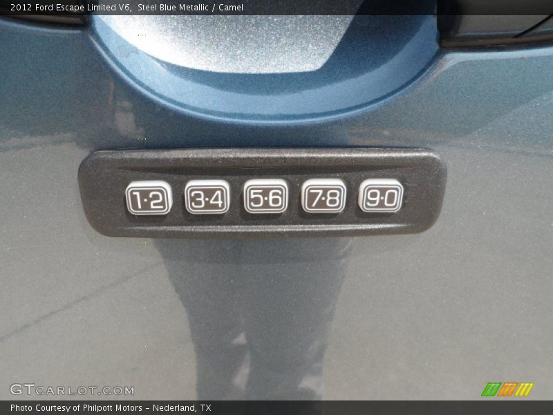 Steel Blue Metallic / Camel 2012 Ford Escape Limited V6